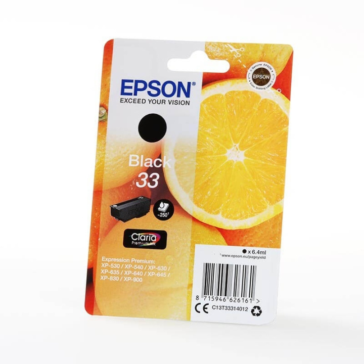 EPSON Ink C13T33314012 33 Black, Oranges in the group COMPUTERS & PERIPHERALS / Printers & Accessories / Ink & Toner / Ink cartridges / Epson at TP E-commerce Nordic AB (C26817)