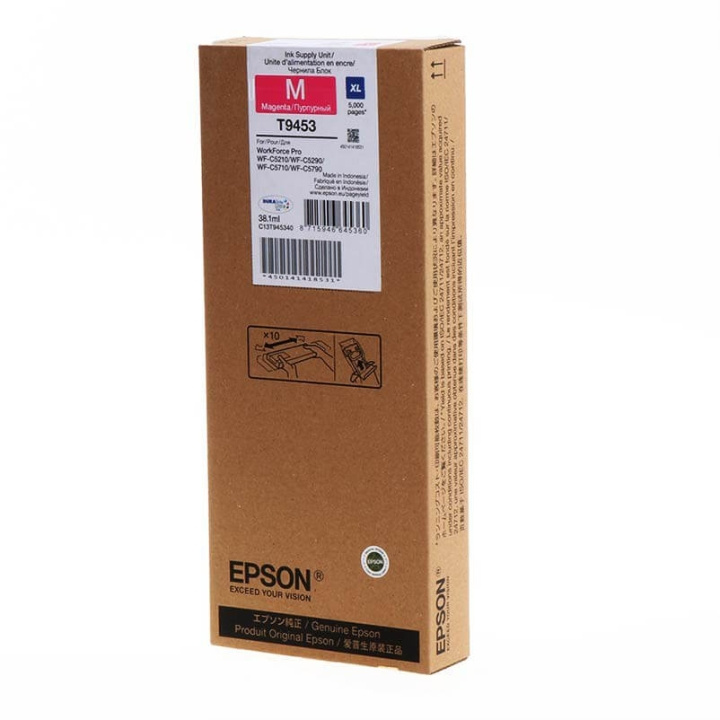 EPSON Ink C13T945340 T9453 XL Magenta in the group COMPUTERS & PERIPHERALS / Printers & Accessories / Ink & Toner / Ink cartridges / Epson at TP E-commerce Nordic AB (C26886)