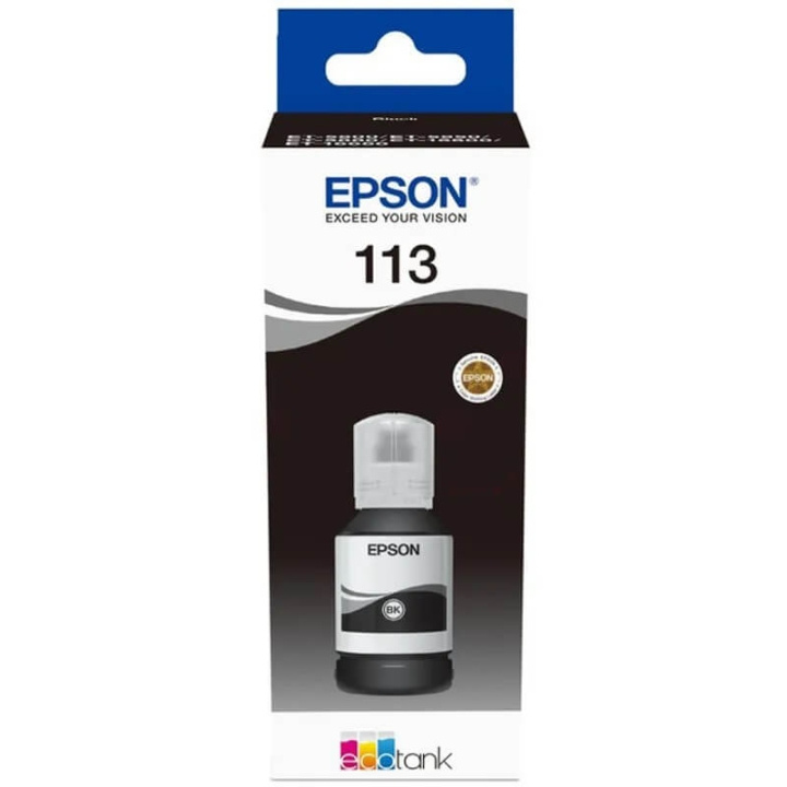 EPSON Ink C13T06B140 113 Black in the group COMPUTERS & PERIPHERALS / Printers & Accessories / Ink & Toner / Ink cartridges / Epson at TP E-commerce Nordic AB (C26912)