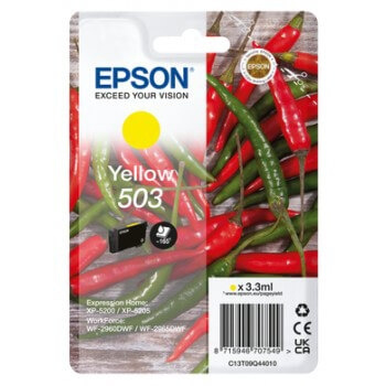 EPSON Ink C13T09Q44010 503 Yellow, Chili in the group COMPUTERS & PERIPHERALS / Printers & Accessories / Ink & Toner / Ink cartridges / Epson at TP E-commerce Nordic AB (C26935)