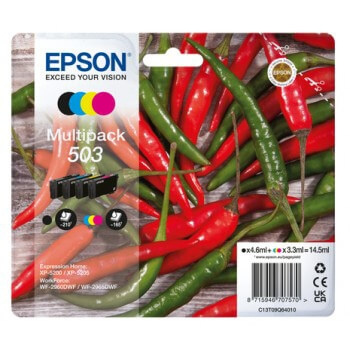 EPSON Ink C13T09Q64010 503 Multipack, Chili in the group COMPUTERS & PERIPHERALS / Printers & Accessories / Ink & Toner / Ink cartridges / Epson at TP E-commerce Nordic AB (C26936)