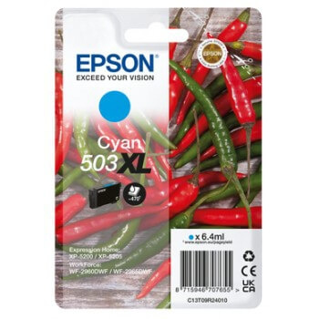EPSON Ink C13T09R24010 503XL Cyan, Chili in the group COMPUTERS & PERIPHERALS / Printers & Accessories / Ink & Toner / Ink cartridges / Epson at TP E-commerce Nordic AB (C26938)