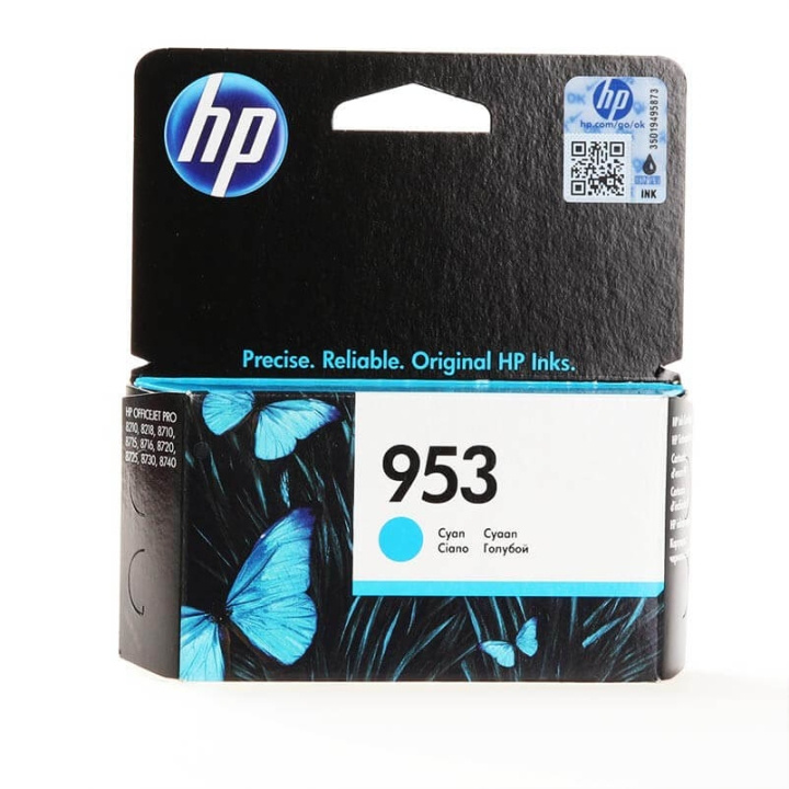 HP Ink F6U12AE 953 Cyan in the group COMPUTERS & PERIPHERALS / Printers & Accessories / Ink & Toner / Toner / HP at TP E-commerce Nordic AB (C26983)