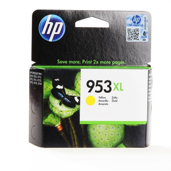HP Ink F6U18AE 953XL Yellow in the group COMPUTERS & PERIPHERALS / Printers & Accessories / Ink & Toner / Toner / HP at TP E-commerce Nordic AB (C26988)