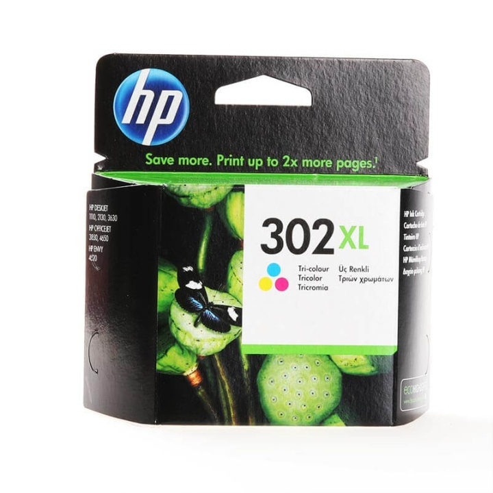 HP Ink F6U67AE 302XL Tri-colour in the group COMPUTERS & PERIPHERALS / Printers & Accessories / Ink & Toner / Toner / HP at TP E-commerce Nordic AB (C26991)