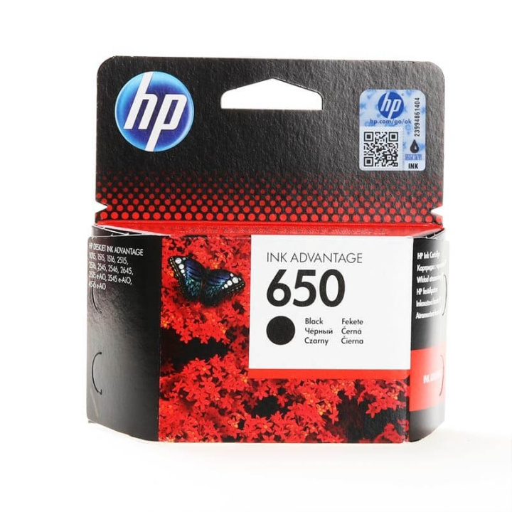 HP Ink CZ101AE 650 Black in the group COMPUTERS & PERIPHERALS / Printers & Accessories / Ink & Toner / Toner / HP at TP E-commerce Nordic AB (C27056)