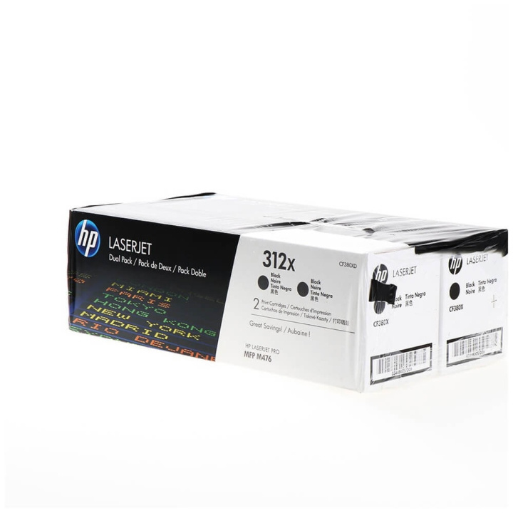 HP Toner CF380XD 312X Black 2-pack in the group COMPUTERS & PERIPHERALS / Printers & Accessories / Ink & Toner / Toner / HP at TP E-commerce Nordic AB (C27070)