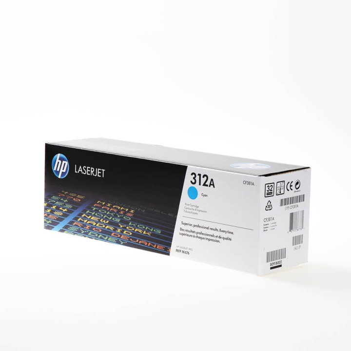 HP Toner CF381A 312A Cyan in the group COMPUTERS & PERIPHERALS / Printers & Accessories / Ink & Toner / Toner / HP at TP E-commerce Nordic AB (C27071)