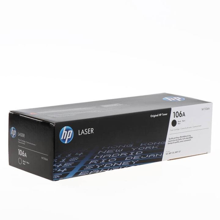 HP Toner W1106A 106A Black in the group COMPUTERS & PERIPHERALS / Printers & Accessories / Ink & Toner / Toner / HP at TP E-commerce Nordic AB (C27074)