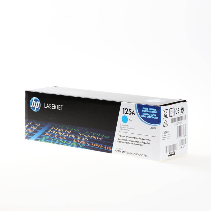HP Toner CB541A 125A Cyan in the group COMPUTERS & PERIPHERALS / Printers & Accessories / Ink & Toner / Toner / HP at TP E-commerce Nordic AB (C27090)