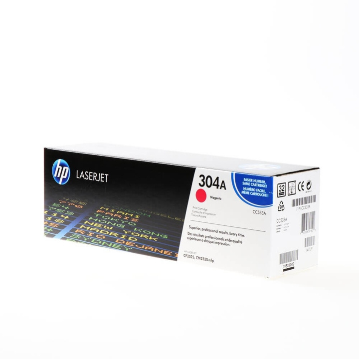 HP Toner CC533A 304A Magenta in the group COMPUTERS & PERIPHERALS / Printers & Accessories / Ink & Toner / Toner / HP at TP E-commerce Nordic AB (C27100)