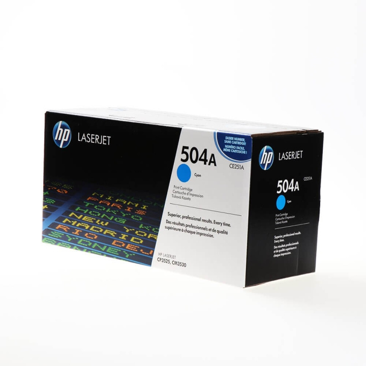 HP Toner CE251A 504A Cyan in the group COMPUTERS & PERIPHERALS / Printers & Accessories / Ink & Toner / Toner / HP at TP E-commerce Nordic AB (C27103)