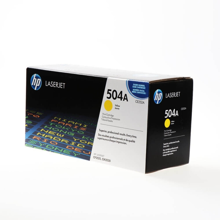 HP Toner CE252A 504A Yellow in the group COMPUTERS & PERIPHERALS / Printers & Accessories / Ink & Toner / Toner / HP at TP E-commerce Nordic AB (C27104)