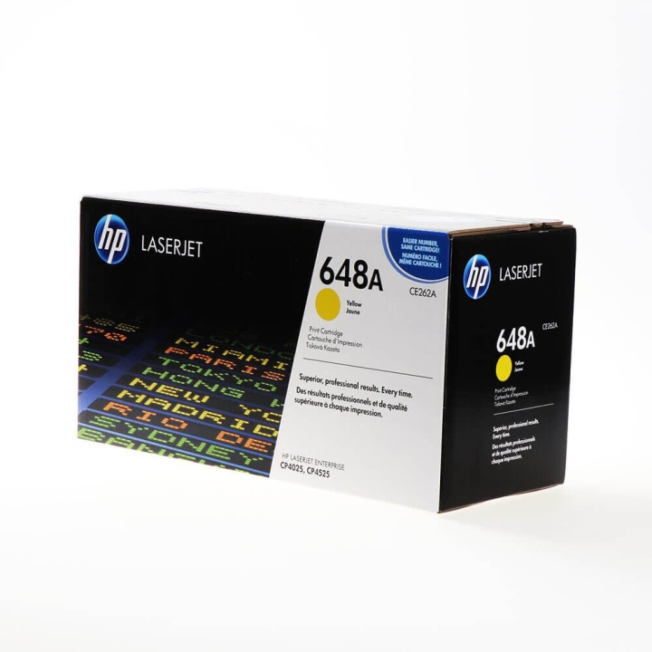HP Toner CE262A 648A Yellow in the group COMPUTERS & PERIPHERALS / Printers & Accessories / Ink & Toner / Toner / HP at TP E-commerce Nordic AB (C27112)