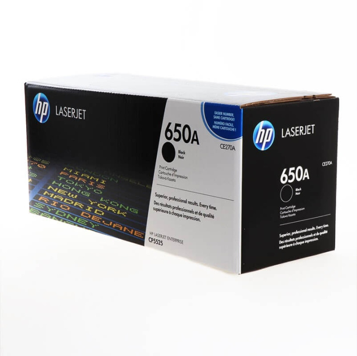 HP Toner CE270A 650A Black in the group COMPUTERS & PERIPHERALS / Printers & Accessories / Ink & Toner / Toner / HP at TP E-commerce Nordic AB (C27115)
