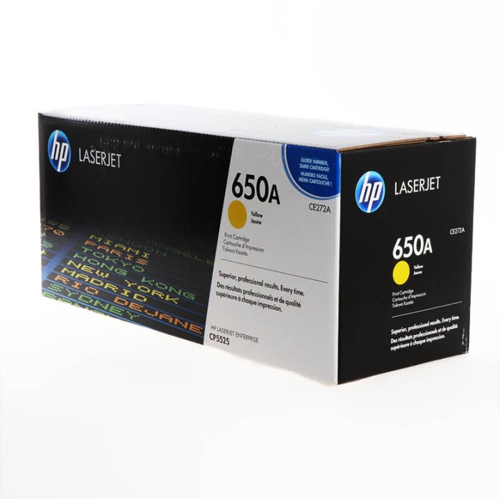 HP Toner CE272A 650A Yellow in the group COMPUTERS & PERIPHERALS / Printers & Accessories / Ink & Toner / Toner / HP at TP E-commerce Nordic AB (C27117)