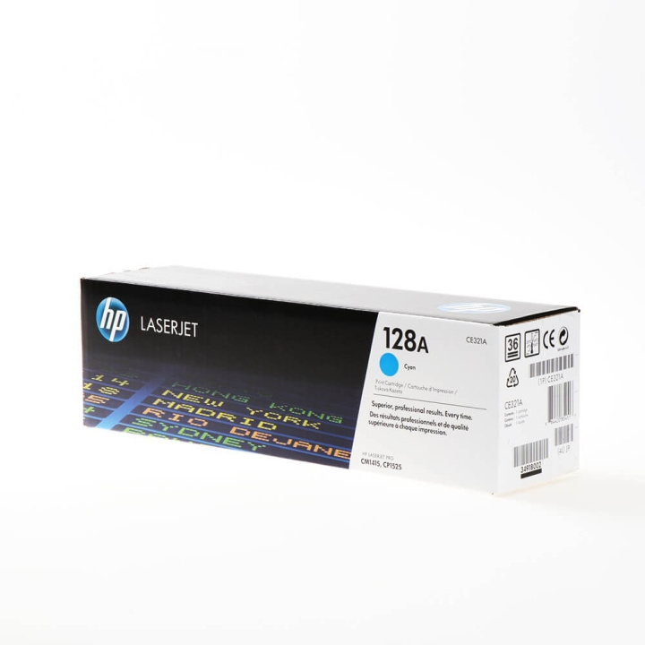 HP Toner CE321A 128A Cyan in the group COMPUTERS & PERIPHERALS / Printers & Accessories / Ink & Toner / Toner / HP at TP E-commerce Nordic AB (C27132)
