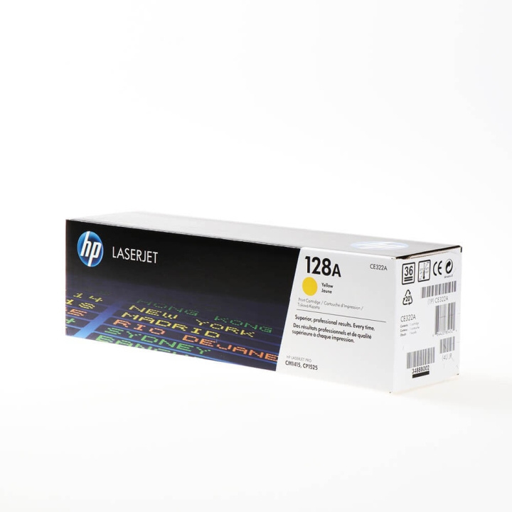 HP Toner CE322A 128A Yellow in the group COMPUTERS & PERIPHERALS / Printers & Accessories / Ink & Toner / Toner / HP at TP E-commerce Nordic AB (C27133)