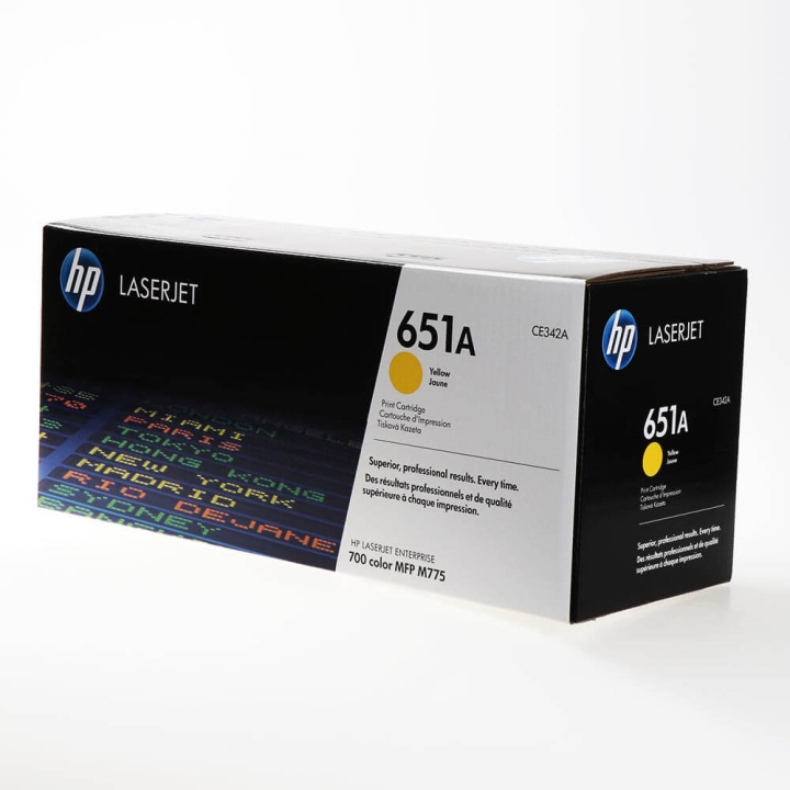 HP Toner CE342A 651A Yellow in the group COMPUTERS & PERIPHERALS / Printers & Accessories / Ink & Toner / Toner / HP at TP E-commerce Nordic AB (C27137)