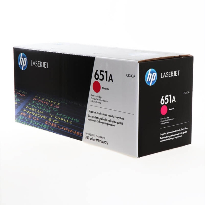 HP Toner CE343A 651A Magenta in the group COMPUTERS & PERIPHERALS / Printers & Accessories / Ink & Toner / Toner / HP at TP E-commerce Nordic AB (C27139)