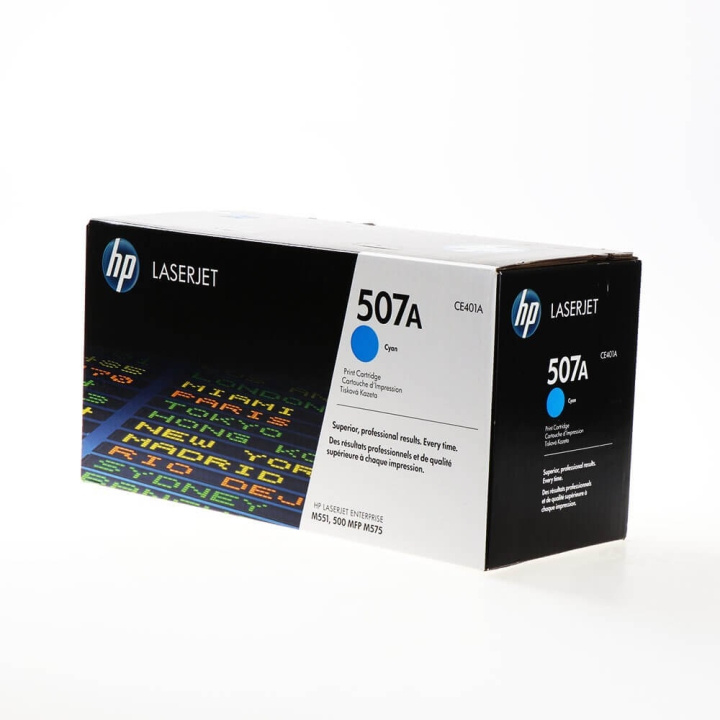 HP Toner CE401A 507A Cyan in the group COMPUTERS & PERIPHERALS / Printers & Accessories / Ink & Toner / Toner / HP at TP E-commerce Nordic AB (C27146)