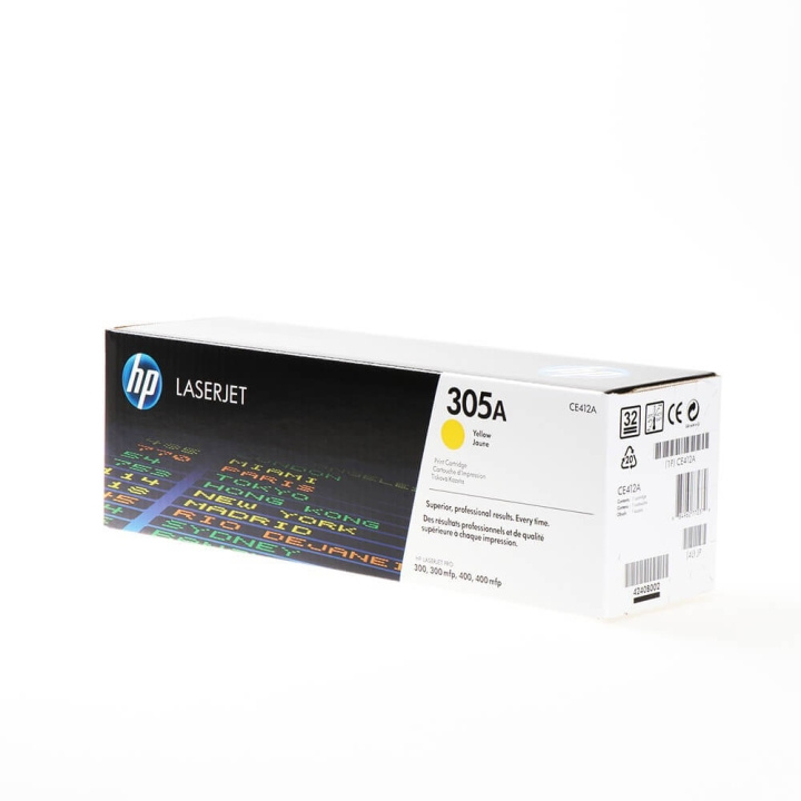 HP Toner CE412A 305A Yellow in the group COMPUTERS & PERIPHERALS / Printers & Accessories / Ink & Toner / Toner / HP at TP E-commerce Nordic AB (C27153)