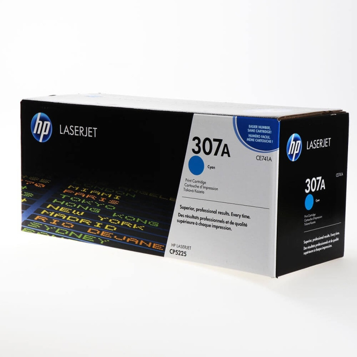 HP Toner CE741A 307A Cyan in the group COMPUTERS & PERIPHERALS / Printers & Accessories / Ink & Toner / Toner / HP at TP E-commerce Nordic AB (C27161)