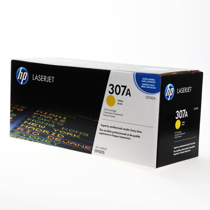 HP Toner CE742A 307A Yellow in the group COMPUTERS & PERIPHERALS / Printers & Accessories / Ink & Toner / Toner / HP at TP E-commerce Nordic AB (C27162)