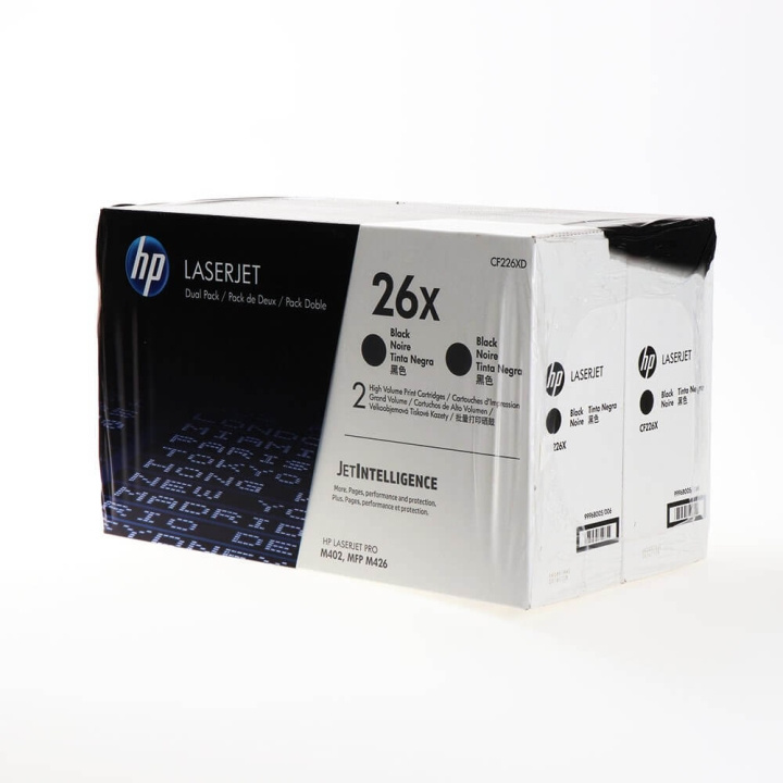 HP Toner CF226XD 26X Black, 2-pack in the group COMPUTERS & PERIPHERALS / Printers & Accessories / Ink & Toner / Toner / HP at TP E-commerce Nordic AB (C27177)