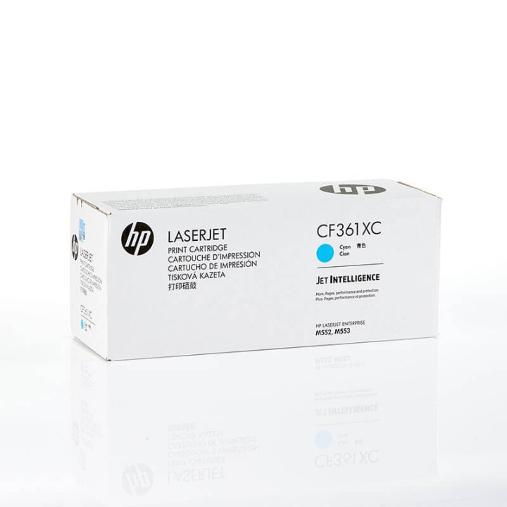 HP Toner CF361XC 508X Cyan, Contract in the group COMPUTERS & PERIPHERALS / Printers & Accessories / Ink & Toner / Toner / HP at TP E-commerce Nordic AB (C27231)