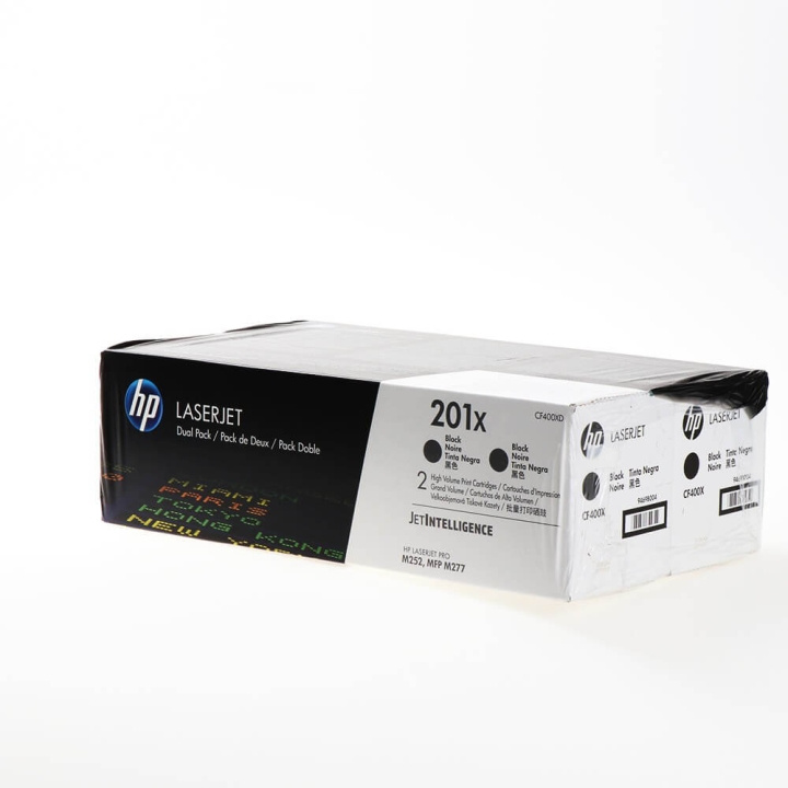 HP Toner CF400XD 201X Black, 2-pack in the group COMPUTERS & PERIPHERALS / Printers & Accessories / Ink & Toner / Toner / HP at TP E-commerce Nordic AB (C27245)