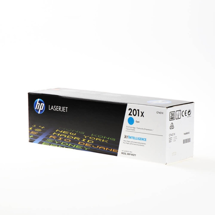 HP Toner CF401X 201X Cyan in the group COMPUTERS & PERIPHERALS / Printers & Accessories / Ink & Toner / Toner / HP at TP E-commerce Nordic AB (C27247)