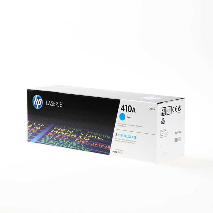 HP Toner CF411A 410A Cyan in the group COMPUTERS & PERIPHERALS / Printers & Accessories / Ink & Toner / Toner / HP at TP E-commerce Nordic AB (C27256)