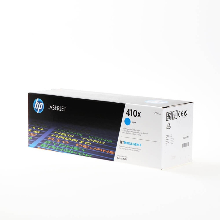 HP Toner CF411X 410X Cyan in the group COMPUTERS & PERIPHERALS / Printers & Accessories / Ink & Toner / Toner / HP at TP E-commerce Nordic AB (C27257)