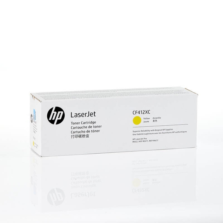HP Toner CF412XC 410X Yellow, Contract in the group COMPUTERS & PERIPHERALS / Printers & Accessories / Ink & Toner / Toner / HP at TP E-commerce Nordic AB (C27261)