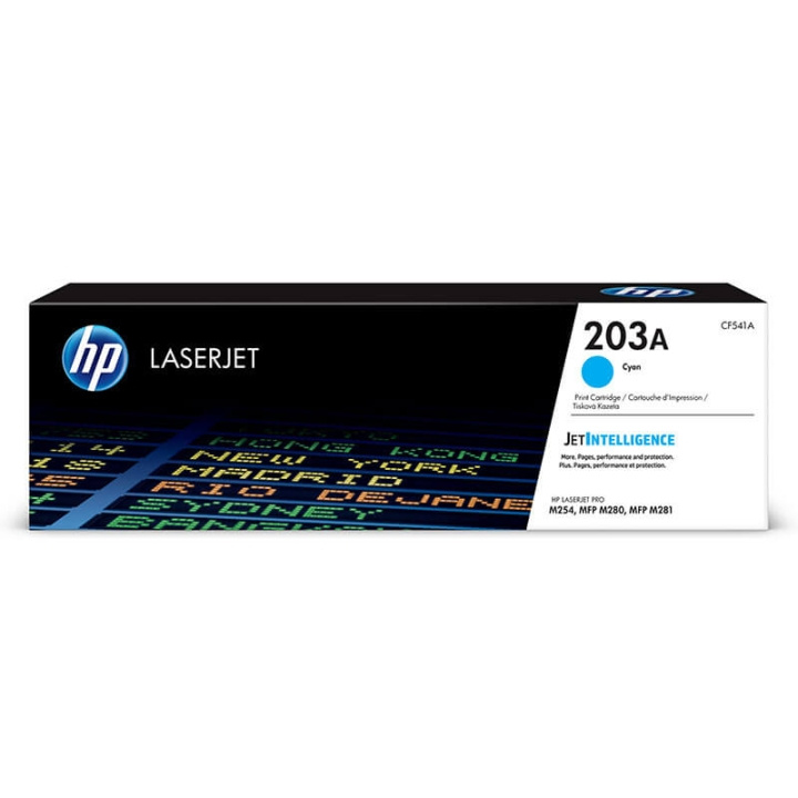 HP Toner CF541A 203A Cyan in the group COMPUTERS & PERIPHERALS / Printers & Accessories / Ink & Toner / Toner / HP at TP E-commerce Nordic AB (C27279)
