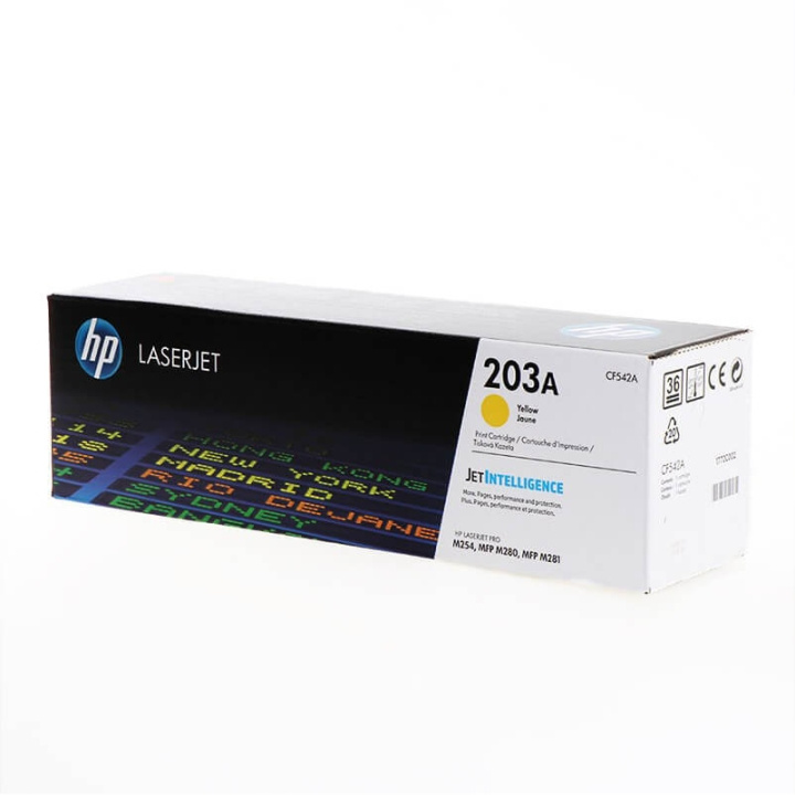 HP Toner CF542A 203A Yellow in the group COMPUTERS & PERIPHERALS / Printers & Accessories / Ink & Toner / Toner / HP at TP E-commerce Nordic AB (C27281)