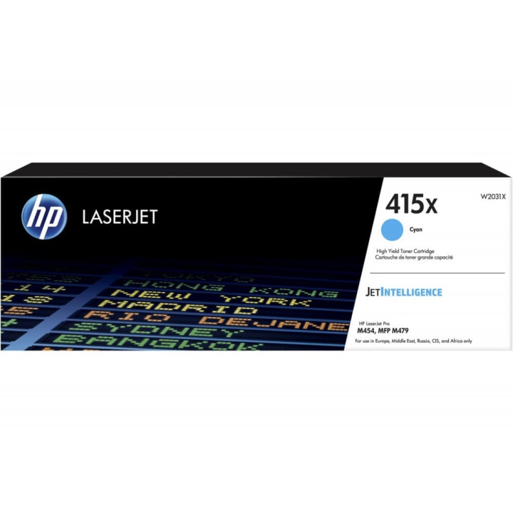 HP Toner W2031X 415X Cyan in the group COMPUTERS & PERIPHERALS / Printers & Accessories / Ink & Toner / Toner / HP at TP E-commerce Nordic AB (C27322)
