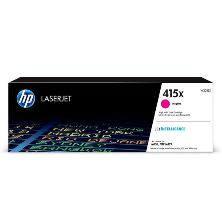 HP Toner W2033X 415X Magenta in the group COMPUTERS & PERIPHERALS / Printers & Accessories / Ink & Toner / Toner / HP at TP E-commerce Nordic AB (C27330)