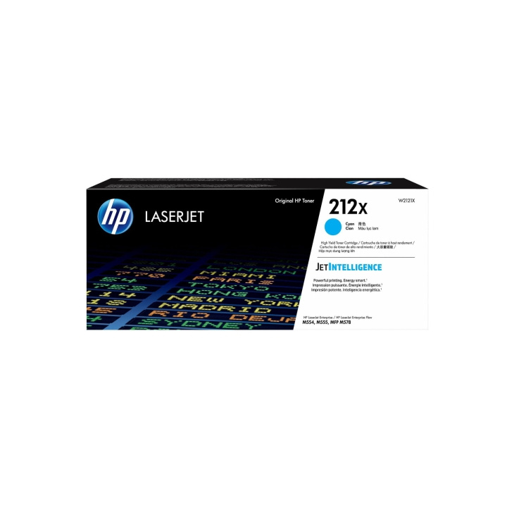 HP Toner W2121X 212X Cyan in the group COMPUTERS & PERIPHERALS / Printers & Accessories / Ink & Toner / Toner / HP at TP E-commerce Nordic AB (C27336)