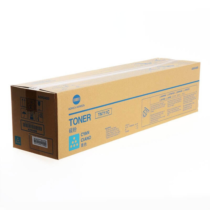 KONICAMINOLTA Toner A3VU450 TN711 Cyan in the group COMPUTERS & PERIPHERALS / Printers & Accessories / Ink & Toner / Toner / Konica Minolta at TP E-commerce Nordic AB (C27486)