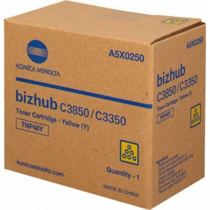 Konica Minolta Toner A95W250 TNP49 Yellow in the group COMPUTERS & PERIPHERALS / Printers & Accessories / Ink & Toner / Toner / Konica Minolta at TP E-commerce Nordic AB (C27513)