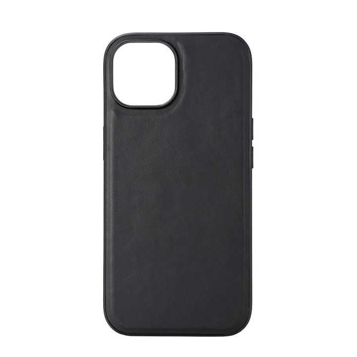 BUFFALO Phone Case Leather Magseries Black - iPhone 15 in the group SMARTPHONE & TABLETS / Phone cases / Apple / iPhone 15 at TP E-commerce Nordic AB (C28559)