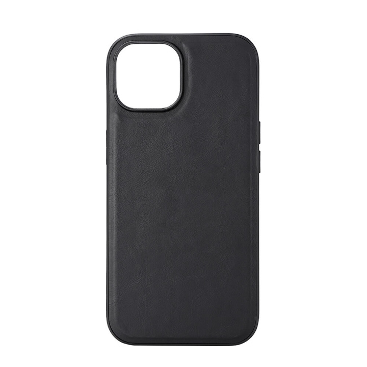 Buffalo Phone Case Leather Magseries Black - iPhone 15 in the group SMARTPHONE & TABLETS / Phone cases / Apple / iPhone 15 at TP E-commerce Nordic AB (C28559)