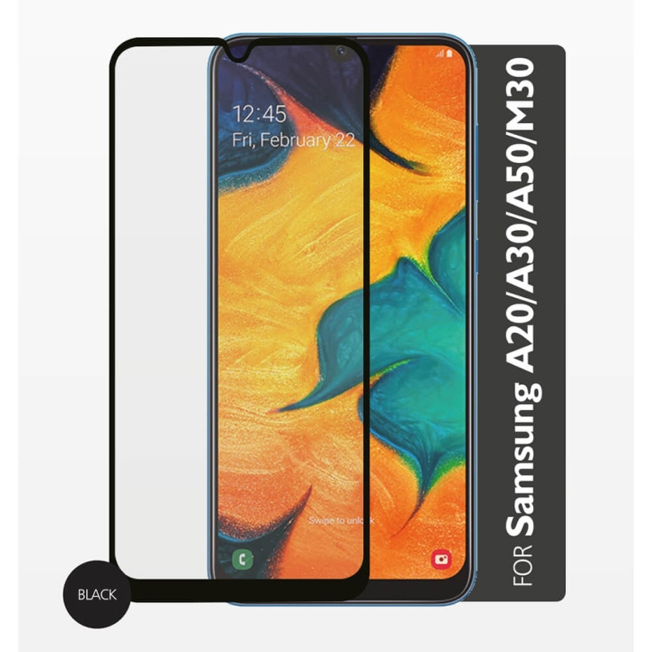GEAR Glass Prot. 2,5D Samsung A50 / A30 / A20 in the group SMARTPHONE & TABLETS / Phone cases / Samsung at TP E-commerce Nordic AB (C28586)