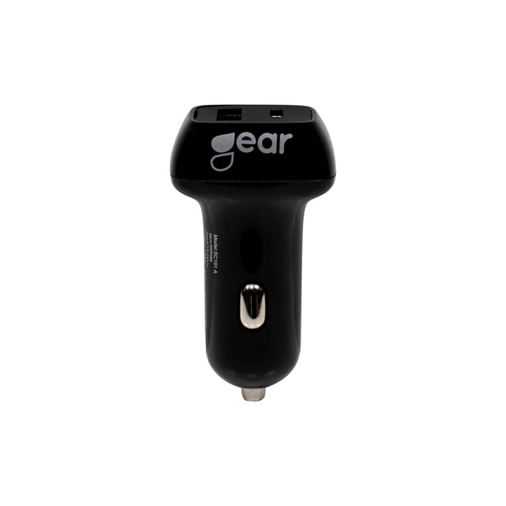 GEAR Charger 12V 1xUSB-C PD 20-32W Black in the group COMPUTERS & PERIPHERALS / Laptops & accessories / Computer chargers / Car chargers at TP E-commerce Nordic AB (C28611)