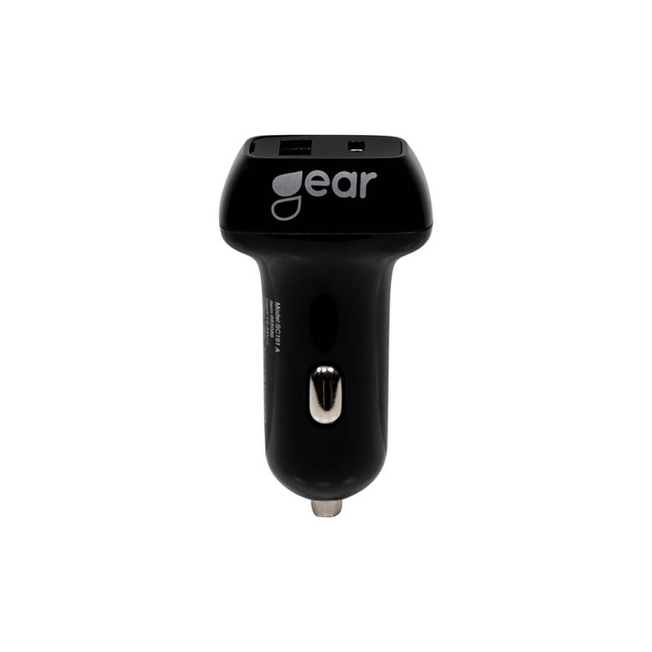 Gear Charger 12/24V 1xUSB-C 1xUSB-A PD 20-32W + 2,4A Black in the group COMPUTERS & PERIPHERALS / Laptops & accessories / Computer chargers / Car chargers at TP E-commerce Nordic AB (C28611)