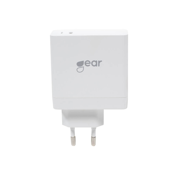 Gear Charger 220V 1xUSB-C PD 45W White in the group SMARTPHONE & TABLETS / Chargers & Cables / Wall charger / Wall charger USB-C at TP E-commerce Nordic AB (C28612)
