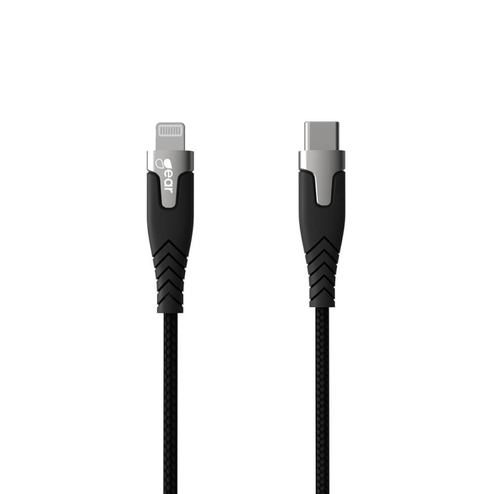 Gear Cable PRO USB-C to Lightning C94 1.5m Kevlar cable with Metalhousing Black in the group SMARTPHONE & TABLETS / Chargers & Cables / Cables / Cables Lightning at TP E-commerce Nordic AB (C28628)