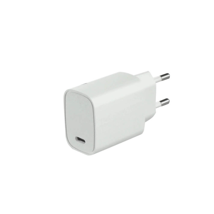 Gear Charger 220V 1xUSB-C PD 20W White in the group SMARTPHONE & TABLETS / Chargers & Cables / Wall charger / Wall charger USB-C at TP E-commerce Nordic AB (C28633)